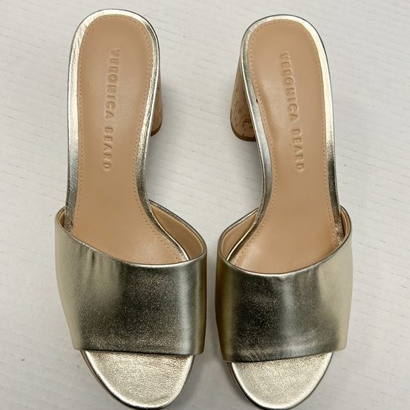 Veronica Beard Dali metallic leather cork platform sandal - Picture 3 of 6